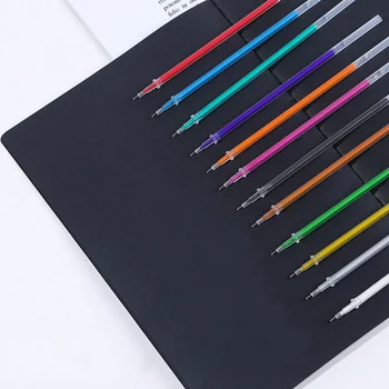 12Colors/Set Pix Stilou Gel Evidenția Refill Rod Cerneală de Culoare Plin Stralucind Refill Pictura Pen Elev de Școală de Desen Creion de Culoare