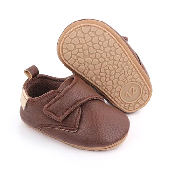 2021 Nou Copil Pantofi Fată Băiat din Piele PU de Cauciuc Moale-Talpa Non-alunecare Cârlig Buclă Infant Toddler Prima Pietoni Mocasini 0-18 Luni