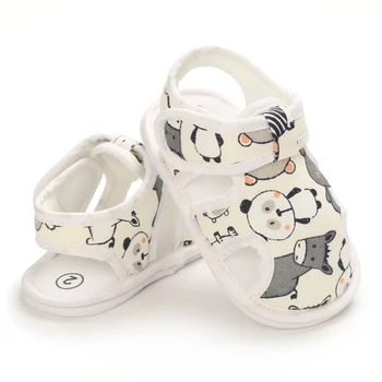 2022 Brand Nou Nou-născuți Sugari Copii Băieți Fete Casual de Vara Sandale Pantofi 2 Stil de Bumbac Imprimare Rece Moale Pantofi pentru Copii 0-18M