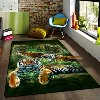 Animal Tigru model personalizat non alunecare covor living yoga mat decor acasă copii crawling mat covor zonă preș