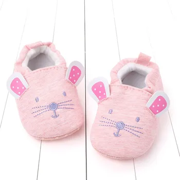 Bebe Băieți Fete Pantofi Cu Talpă Moale Non Mini Patutul Casa Pantofi Drăguț Animale De Iarnă Caldă Prima Pietoni