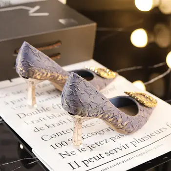 BKQU Femei Elegante Petrecerea de Nunta a Subliniat Stiletto Toate-meci de Pantofi pentru Femeie 2022 Fată Singură Pantofi de Moda