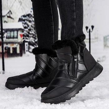 Cizme de iarna pentru Femei Pluș Cald Cizme de Zapada Nou Pantofi de Piele pentru Femei Cizme Impermeabile Leadys Confortabile Pantofi pentru Femeie Cizme Înalte
