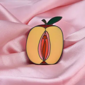 Dcarzz Sex Lollipop și Apple Ace Neîngrădit Feministă Email Brosa Amuzant Sac de Pin Medicale de Organe Umane Accesorii Bijuterii