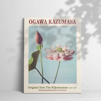 Fotograf Ogawa Kazumasa Lucrări De Artă Frumoase Flori De Lotus Peisaj Poster, Rijksmuseum Din Olanda Expoziție De Printuri