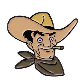 Fumatul Cowboy VICTOR De la Fallout New Vegas Greu de Email Pin Broșă Joc Medalie Insigna Fanii Unice de Bijuterii Cadou