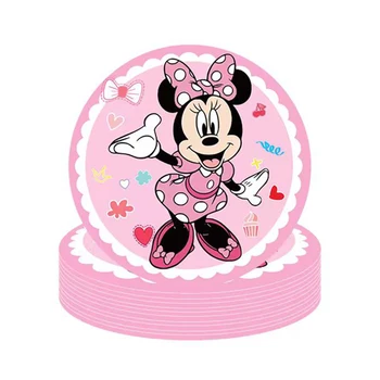 Minnie Mouse Party Decor Tacamuri De Unica Folosinta Set Minnie Cupa Șervețel Copil Fată Petrecere Copil De Dus Copil De Dus Provizii