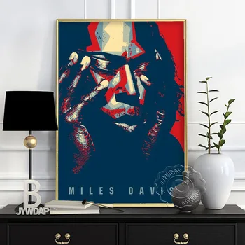 Panza Pictura Miles Davis Poster Art Jazz Stea de Muzică la Fel de Albastru Postere si Printuri de Arta de Perete Decor Dormitor Decor Acasă
