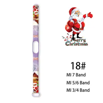 Pentru Xiaomi Mi Band 7 6 5 4 3 Moș Crăciun Serie Curea înlocui Curele Bratari Silicon Ceas pentru MI Band Bratara Curea