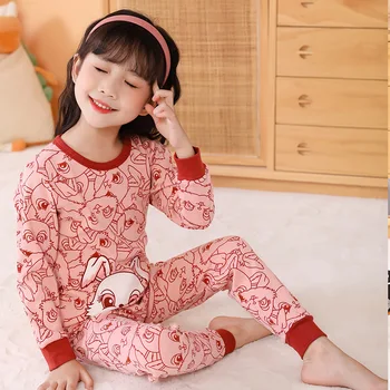 Toamna Iarna Bumbac Seturi de Pijamale pentru Fete, Băieți, Pijamale Copii, Pijamale Pijamale din Bumbac pentru Copii de Craciun Tinutele Vestimentare