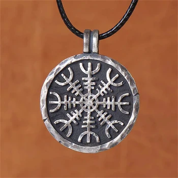 Vikingii Retro Rune Pandantiv Colier pentru Bărbați Personalitate Viking Bijuterii Pandantiv Amuleta Accesorii Cadou Pentru El